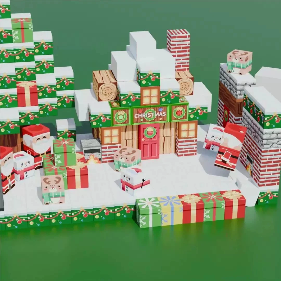 Magnetische Bausteine Mine World Magnet Cube Set für Jungen Mädchen Kind Alter 3+ DIY Modell Kinder Stem STEM Sensorisches Spielzeug Geschenk