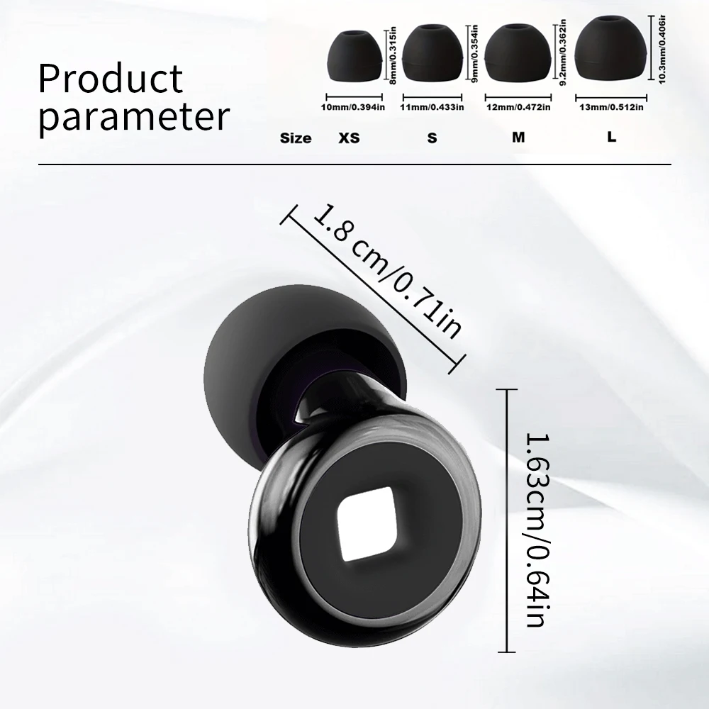 حلقة سدادات الأذن الهادئة للحد من الضوضاء للنوم سيليكون الأذن المقابس للسباحة دراجة نارية تصفية الضوضاء الأذن المقابس #6