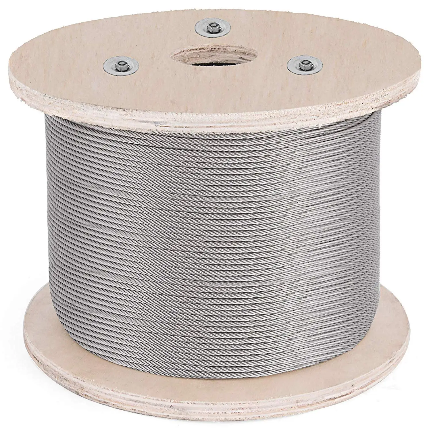 1/8" T316 Stainless Steel Cable 1x19 Steel Wire Rope Cable for Deck Cable Railing Kits DIY