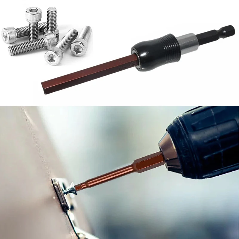 Hex Head Allen Wrench Drill Bit Set 25/60mm Metric Imperial SAE Magnetic Screwdriver Bits Electric Drill Hand Tools Accessories