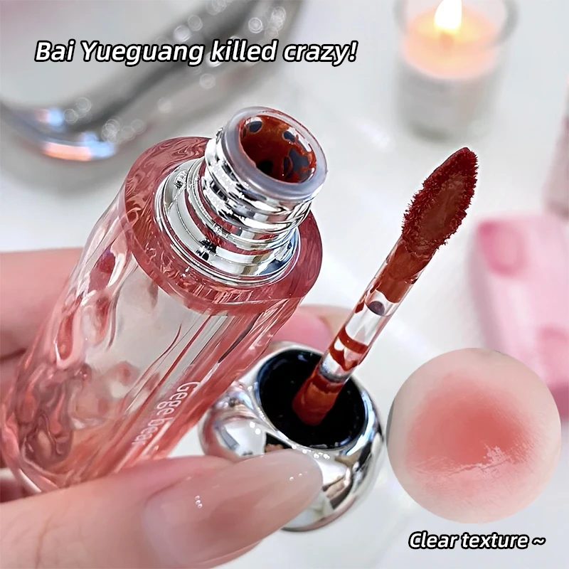 Lip Gloss Long-lasting Moisturizing Easy Halo-dyeing Waterproof Mirror Water Glass Lip Gloss Transparent Color Cosmetics