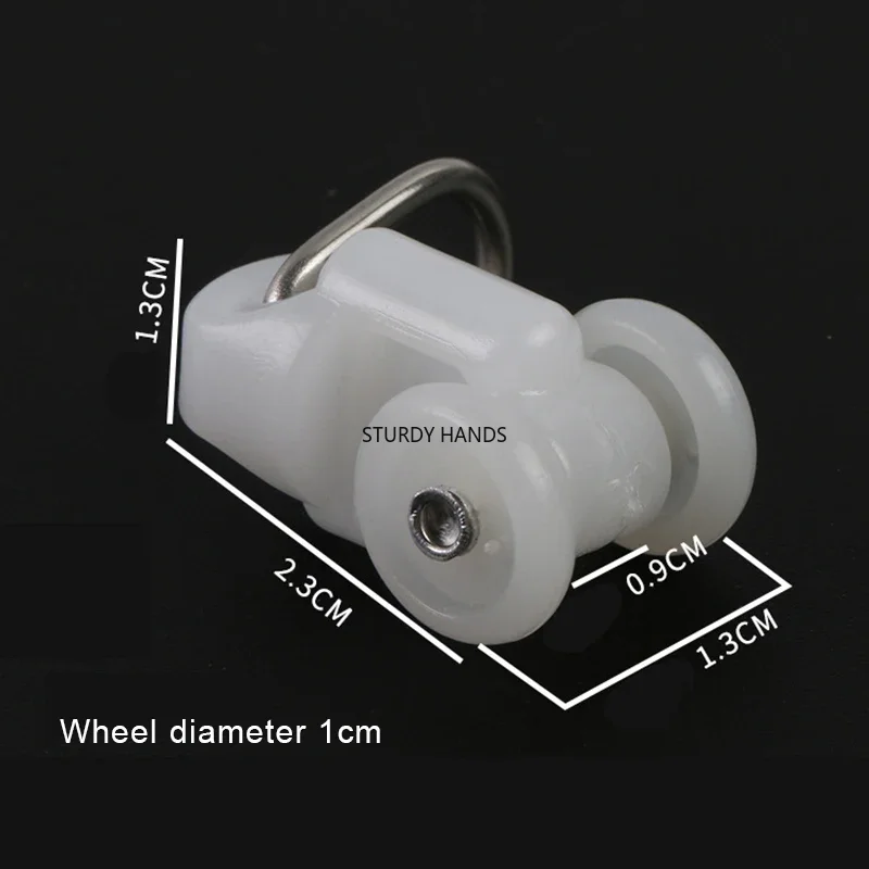 

50 шт. пластиковые шторы, бесшумные роликовые гусеницы, шаровой крючок, шкив, украшение для окна, фурнитура, аксессуары