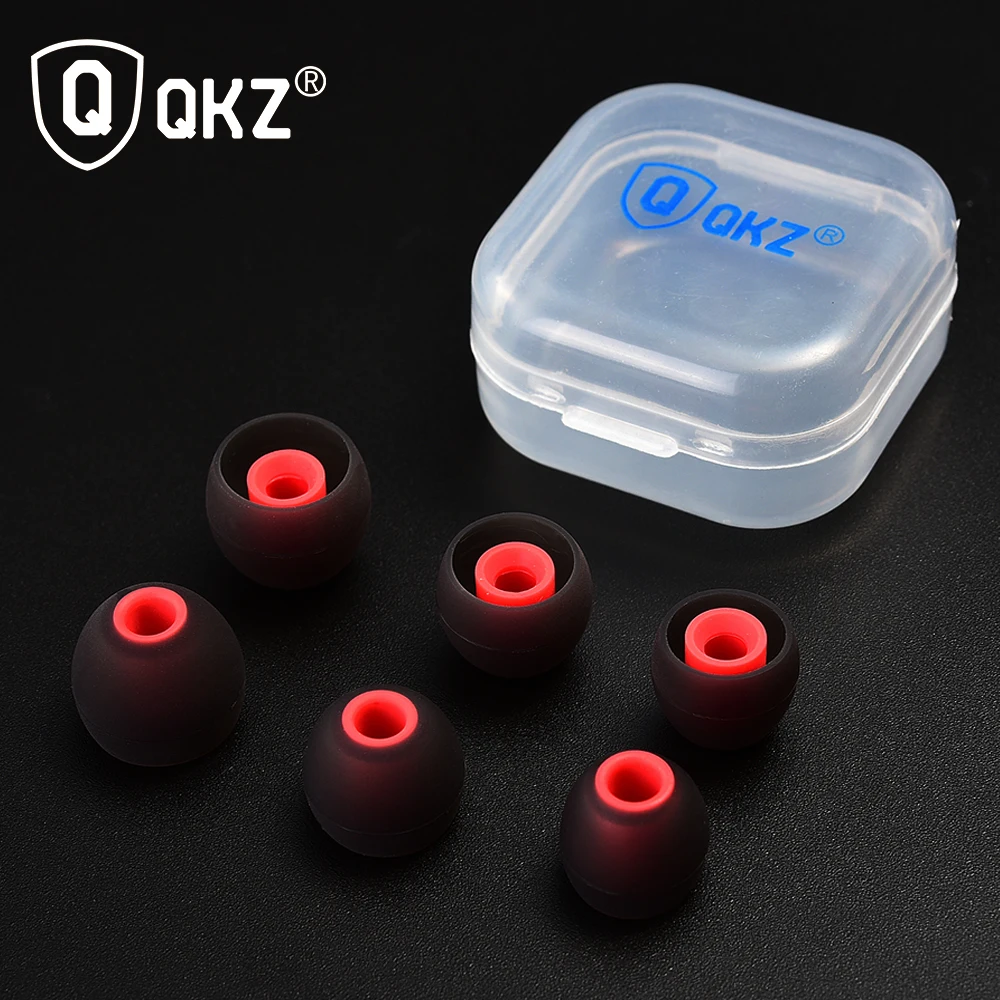 QKZ Headset Ear Cap Noise Isolating Comfortble Memory Foam Ear Tips Earbuds For Original In Earphone Headphones