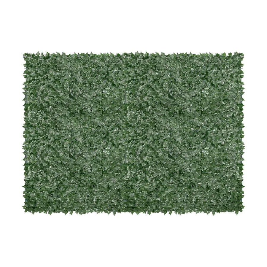 Ivy Privacy Fence 96 x 72 in Artificial Green Wall Screen Greenery Ivy Fence with Mesh Cloth Backing and Strengthened Joint Fau