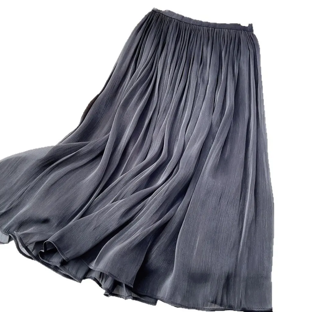 

Elegant Slimming Chiffon Flared Umbrella Skirt High-Waisted A-Line Summer Tight-Fitting Flowing New Arrival Women's Skirt