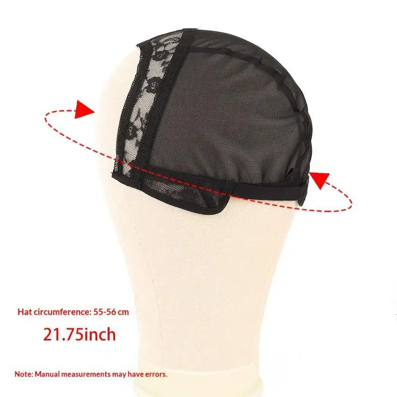 

2*4 2*6 4*4 5*5 13*4inch Lace Wig Cap Black Silicone Lining Invisible Lace Edge Drawstring Adjustable Wig Base Cap