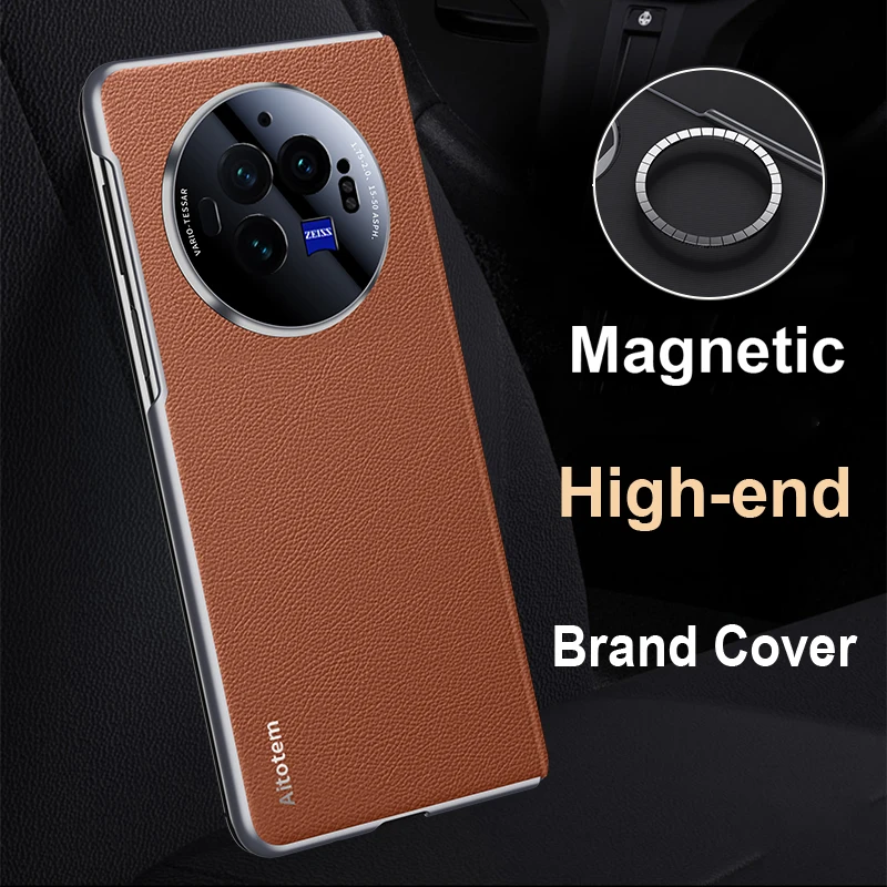 

High end Magnetic Leather For Vivo X Fold3 Pro Case Skin Brand Phone Case For Vivo X Fold3 Pro X Fold 3 Cover Back Shell Bumper