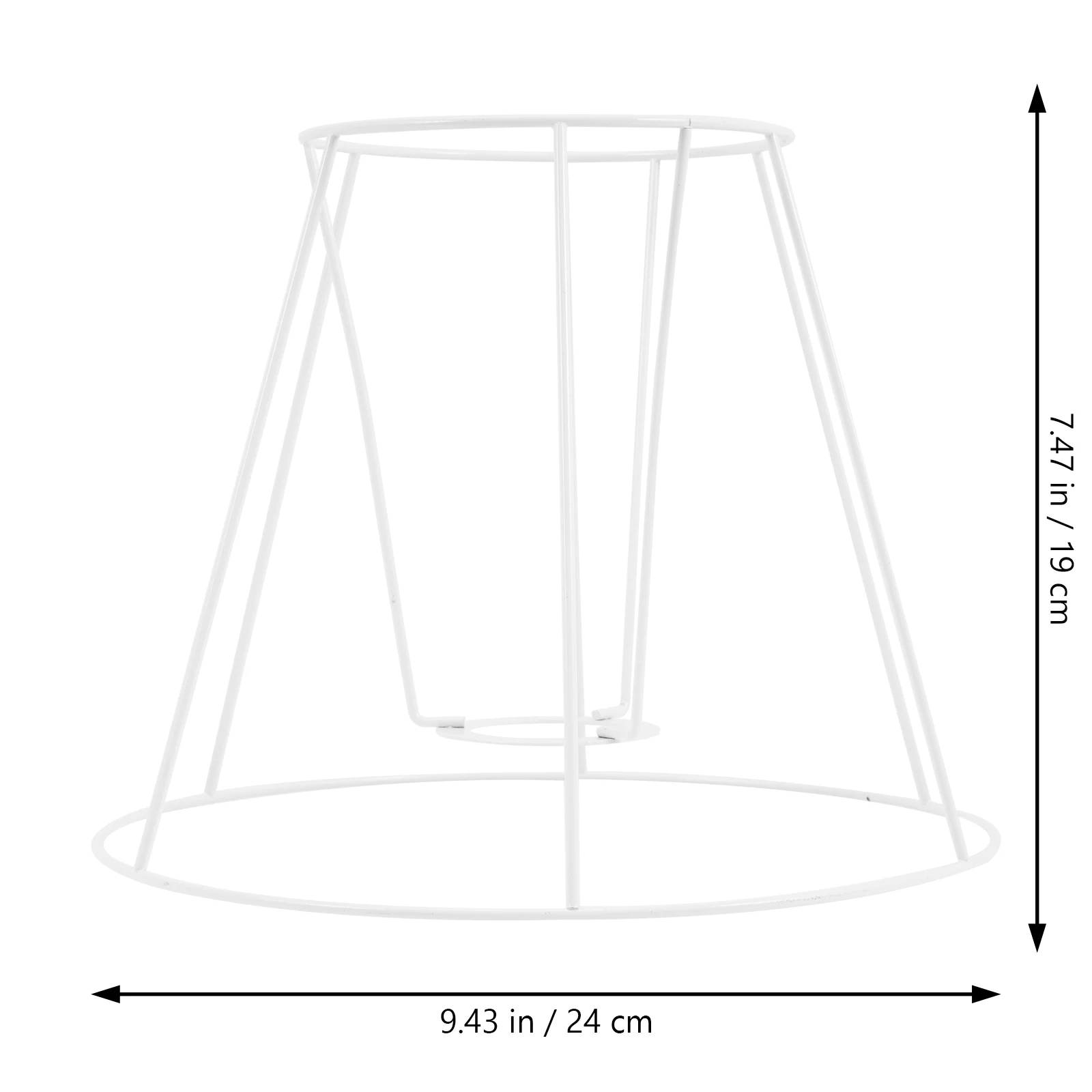 

Sturdy Iron Lampshade Frame Diy Round Wire Rack For Table Desk Lamp Making Durable Light Cage Guard Holder Bracket Vintage Style