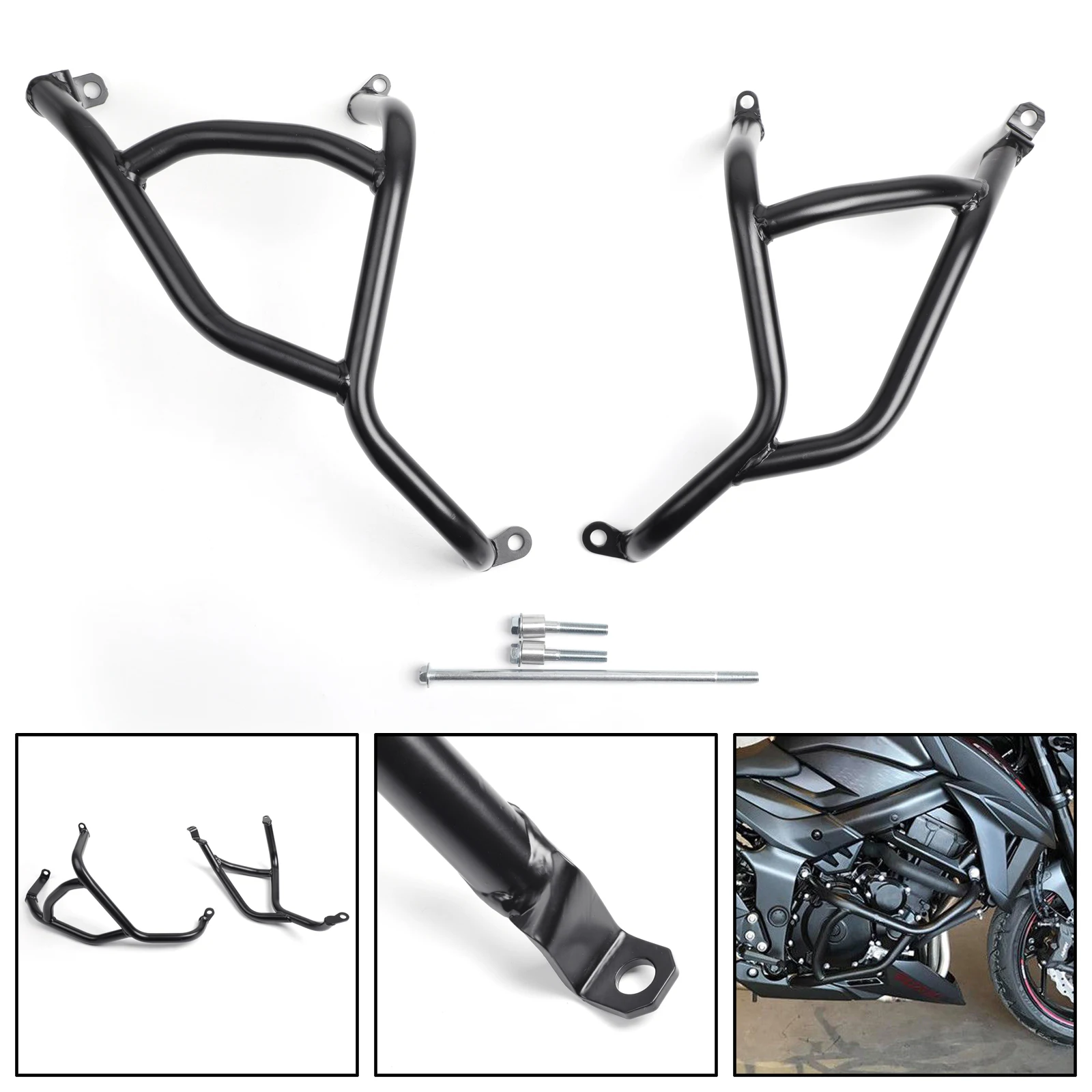 Areyourshop Crash Bar Engine Bumper Frame Guard Protector For Suzuki GSXS GSX-S 750 2017 30 Days Deliver