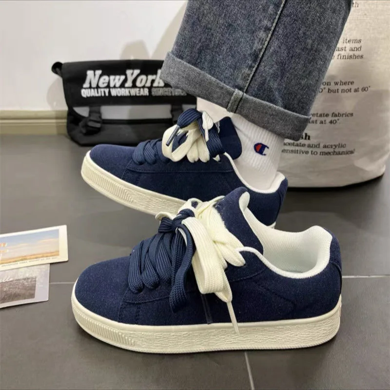 

Sports shoes men's shoes blue low cut bread shoes men's spring versatile niche canvas shoes