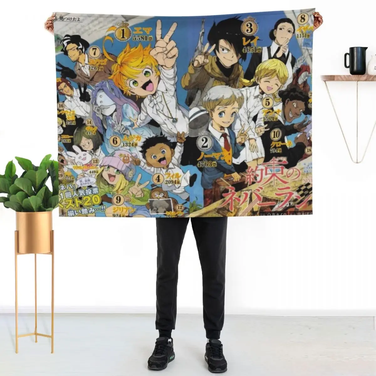 The promised neverland !! Throw Blanket Luxury Thicken Blankets Sofas Of Decoration Hairy christmas gifts Baby Warm Blankets