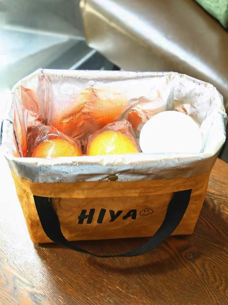 دوبونت ورقة حقيبة الغداء حقيبة عزل مقاوم للماء رشاقته الألومنيوم احباط حقيبة يد كبيرة نزهة الغداء حقيبة لطلاب مكتب العمل #3