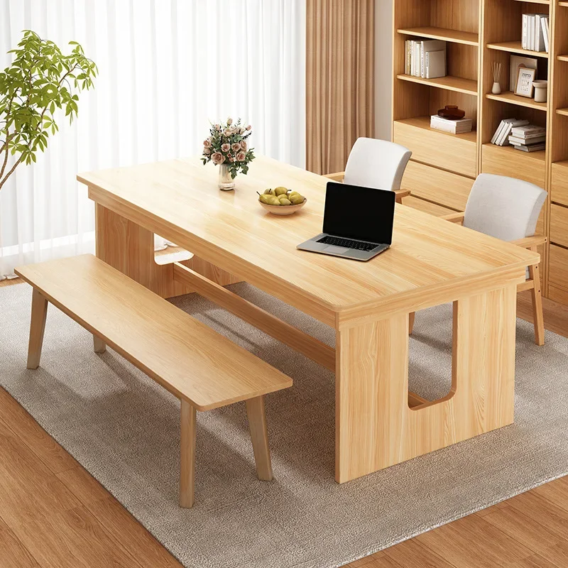 

Home computer table and chair combination Small apartment workbench Living room study desk Simple modern bedroom desk