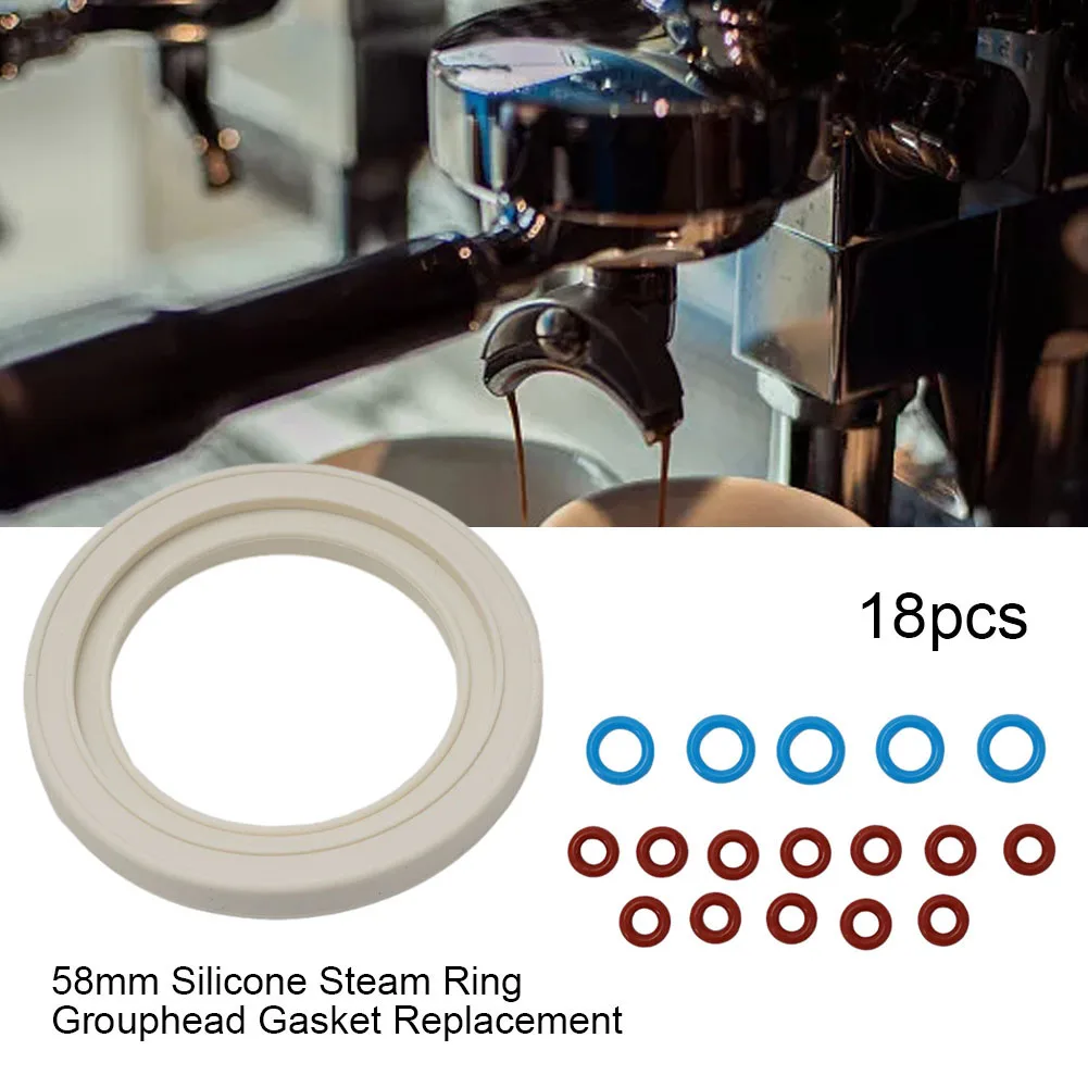 18Pcs/set Silicone O-rings For Breville BES920/BES900/BES98 Dual Boiler Group Head Gasket Seal O-Ring Replacement Part