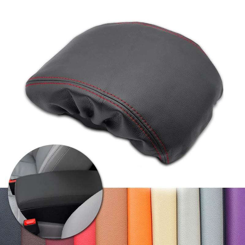 Dla VW Passat B6 2005 2006 2007 2008 2009 stylizacja samochodu wewnętrzna konsola środkowa osłona skóra z mikrofibry panelu podłokietnika