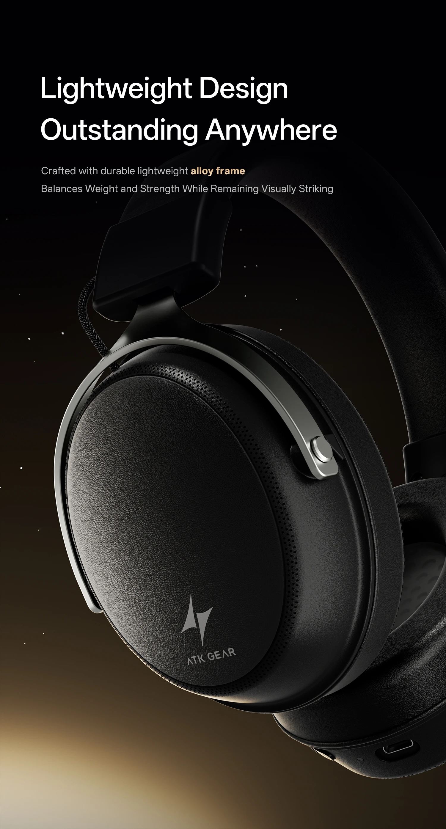 ATK N9 Pro/Ultra E-sports Headset with Mic Low latency Four Mode Wireless Gaming lightweight headphone noise reduction 2.4GHz
