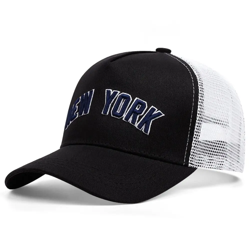 Adjustable NEW YORK Embroidery Baseball Caps Spring Summer Outdoor Sports Sun Net Hats Trucker Caps Man Women