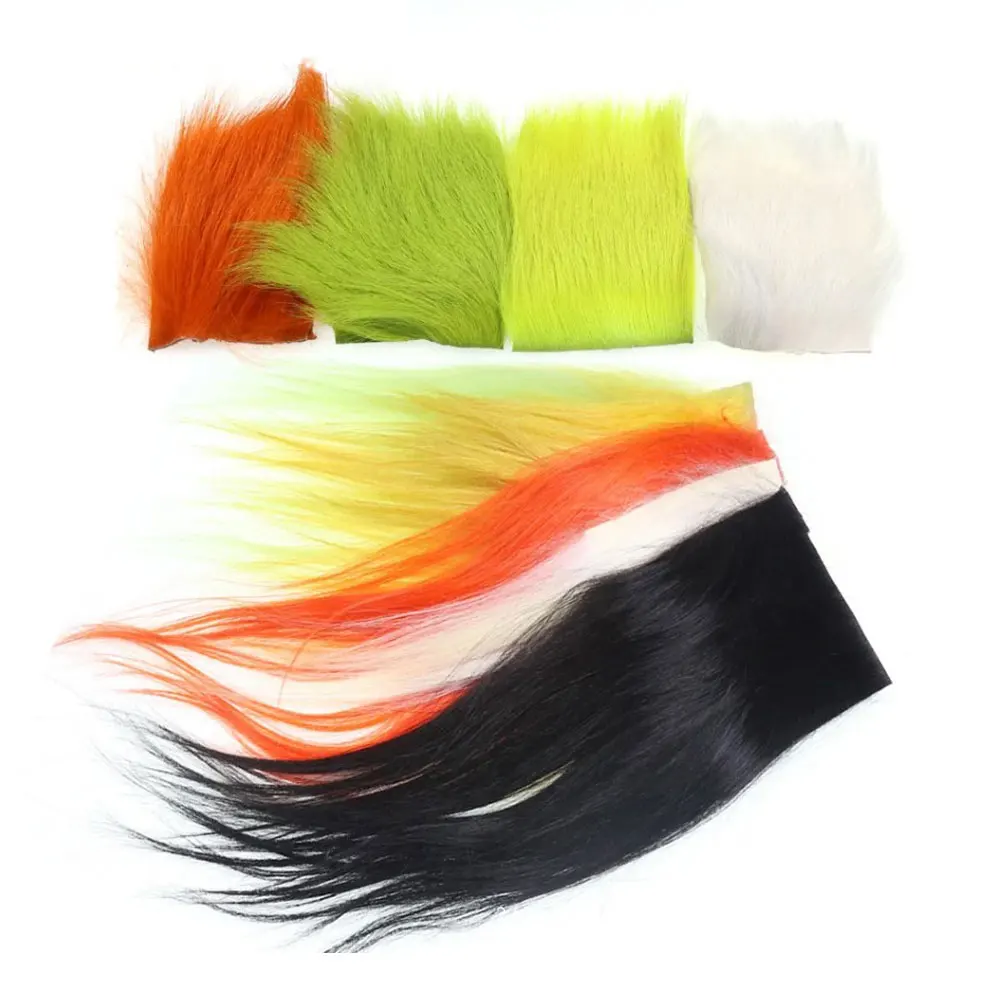 Long Hairy Artificial Craft Fur 4-5inches Longest Synthetic Fly Tying Fluffy Fibers Material Saltwater Fly Patterns Streamers