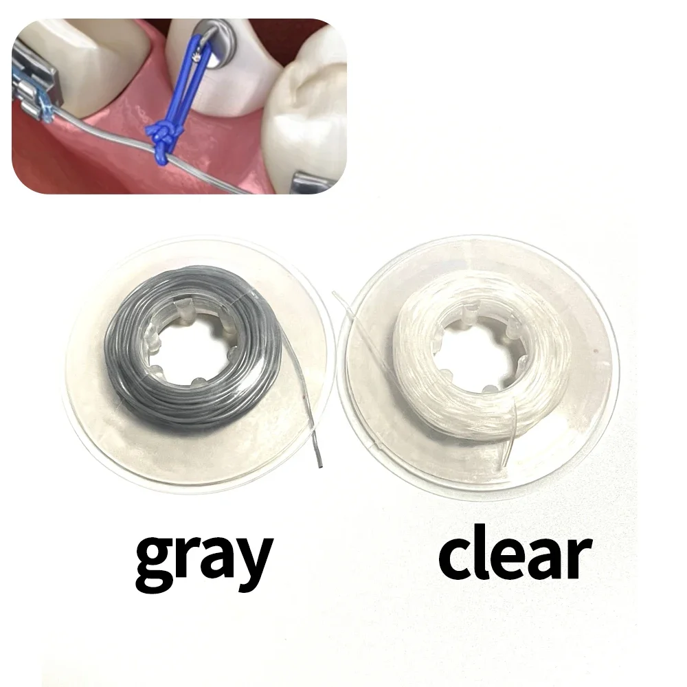 Fil solide élastique dentaire, 25 pieds/rouleau, fil d'alimentation dentaire 0.030, outil de dentiste