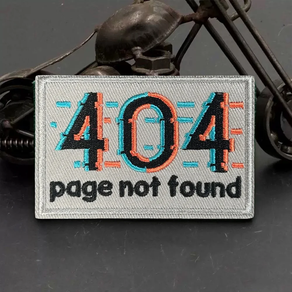 Parche táctico 404 no encontrado – Insignia moral con velcro - imagen 4