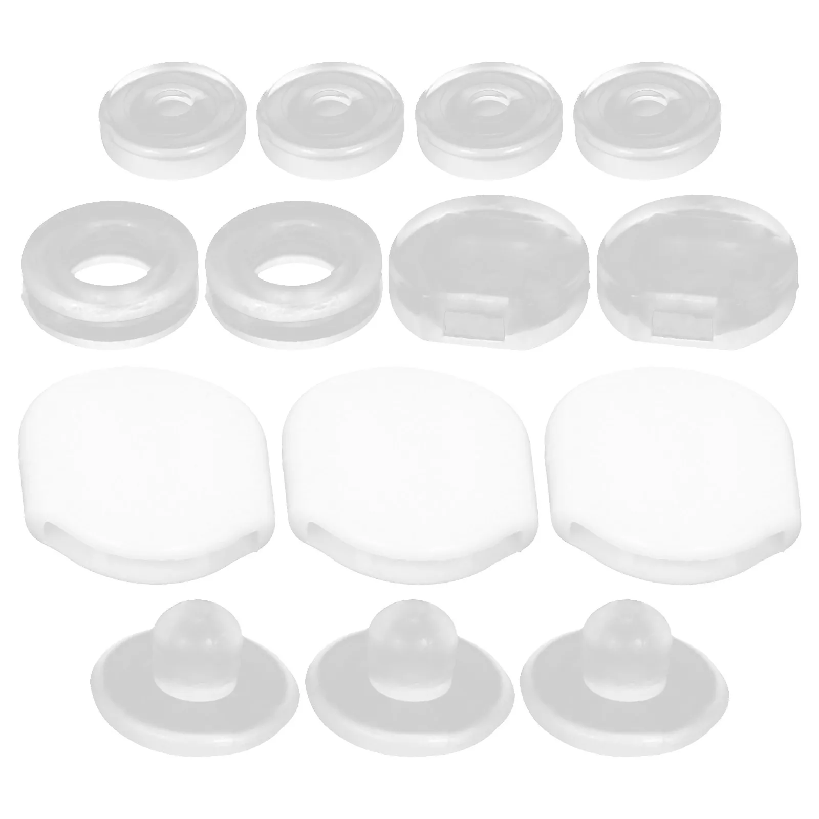 

1Set Flexible Silicone Earring Pads Clip on Ear Clip Mats Small Earring Cushions Pain Relief Replacement Silicone Ear Pads