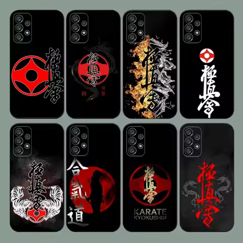 Oyama Kyokushin Karate Phone Case For Samsung Galaxy A20,A21s,A22,A31,A32,A52,A53,A72,73,A80,A91 Soft Black Cover