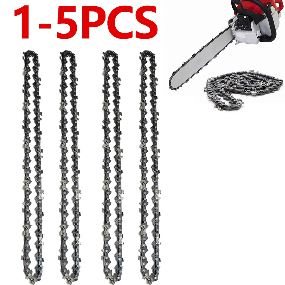 1-5pcs catena per motosega in metallo da 12 pollici 3/8 passo 22 denti 45 maglie di trasmissione accessorio per sega elettrica catena per motosega di ricambio