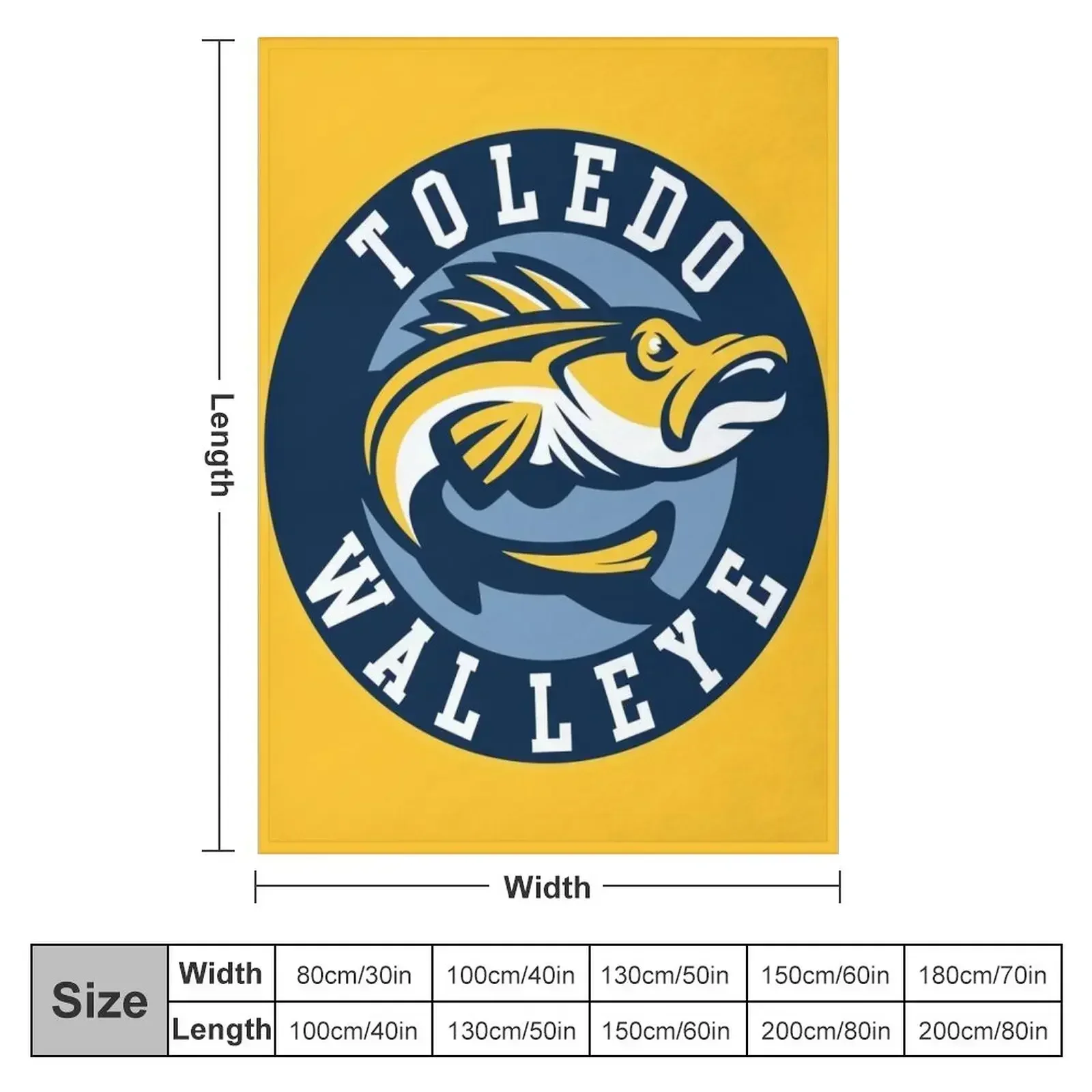 TOLEDO WALLEYE Throw Blanket Flannel Fabric christmas decoration Hair Blankets