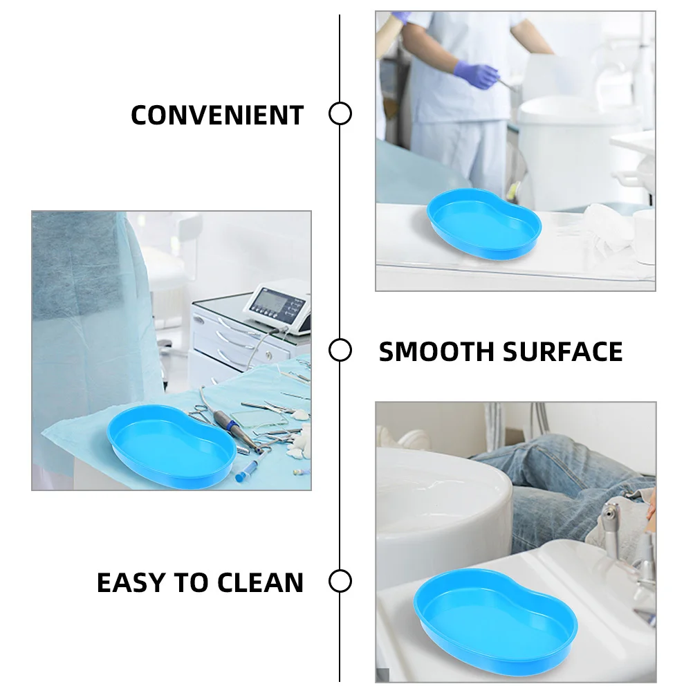 

Kidney Shaped Medical Tray Durable Pet Material Multi-Function Surgical Dressing Change Tray Hospital Clinic Instrument