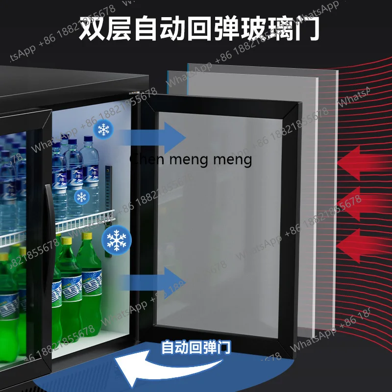 Weinbarschrank, kleiner Bier-Desktop, gekühlte Vitrine, kommerzielle Getränkekonservierung