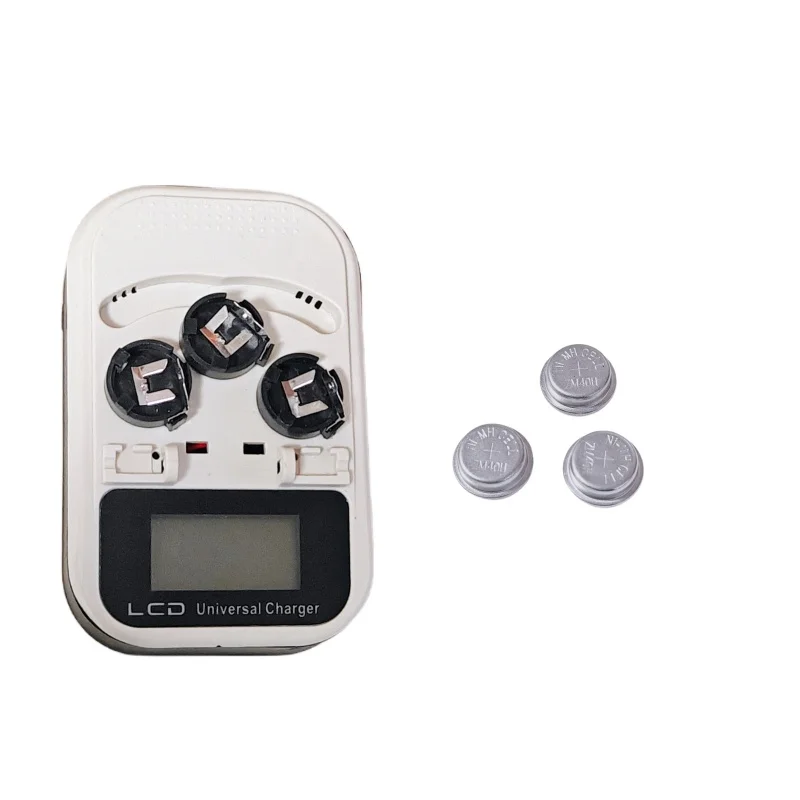 Ew Button Charger+3pcs/zm40h Rechargeable Button , Replacing Lr1154 Lr44 Ag13 357a Disposable