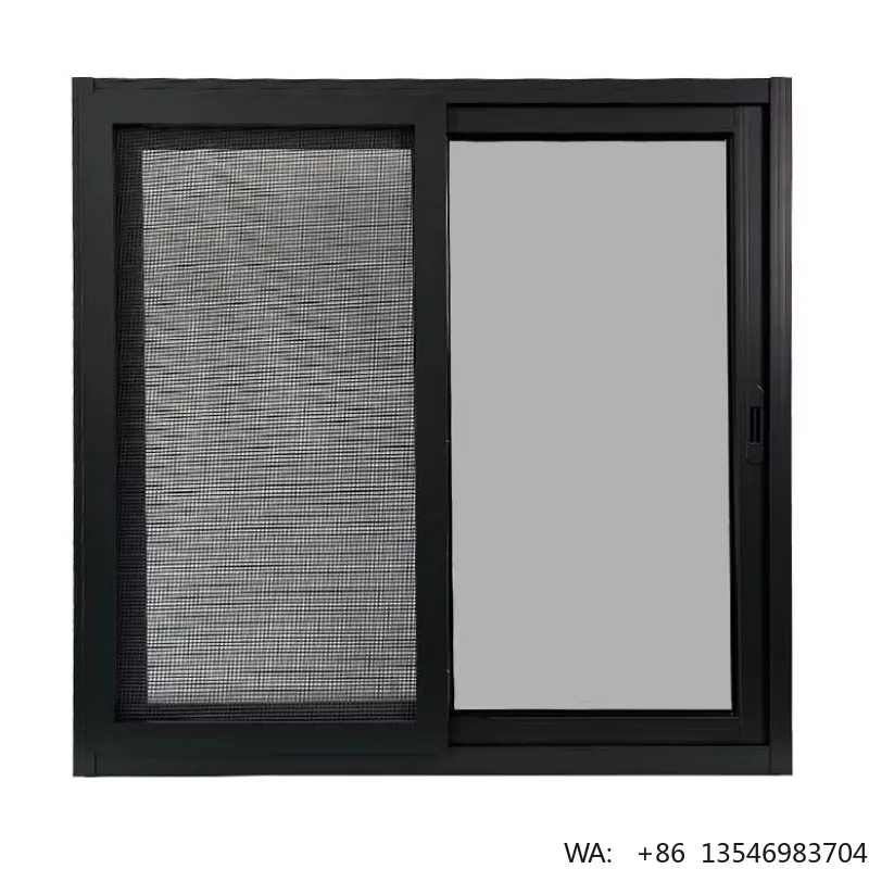 

Hurricane Impact Double-Layer Glass Aluminum Alloy Anti-Theft Louver Horizontal Sliding Door and Window Frame Sliding Window