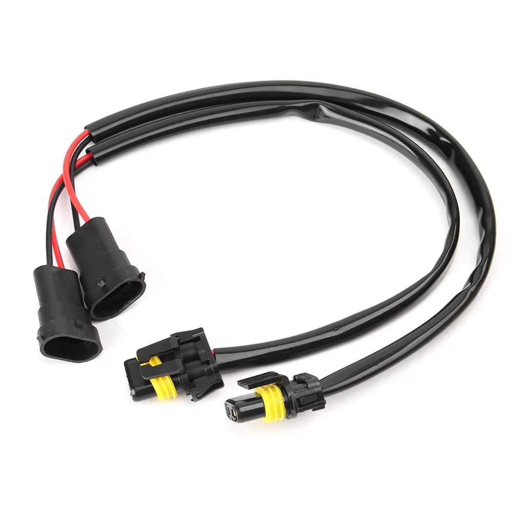 2x H11 H8 Socket to 9006 Car Conversion Harness Adapter Cable For Headlight HeadLamp Universal