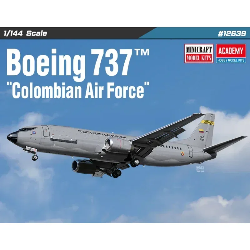 

Модель Академии 1/144 12639 Boeing 737 Колумбийские ВВС в сборе, масштаб, игрушки «сделай сам», комплект модели