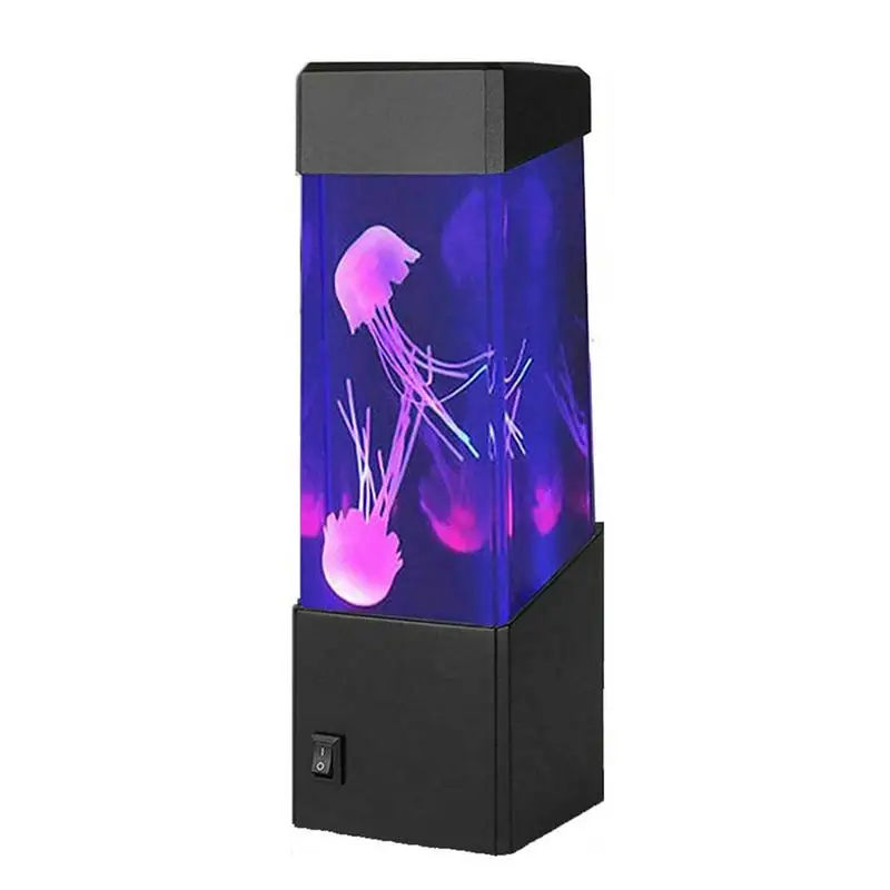 Luz LED para tanque de medusas, lámpara de mesa para tanque de medusas, luz que cambia de Color, lámpara de medusas animada, baile a la