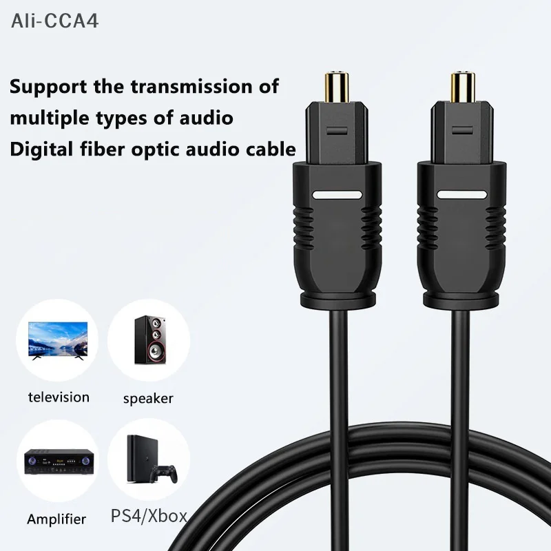 

High Quality Gold-Plated Audio Digital Optical Cable For Toslink For Speaker TV Music Power Amplifier SPDIF MD DVD