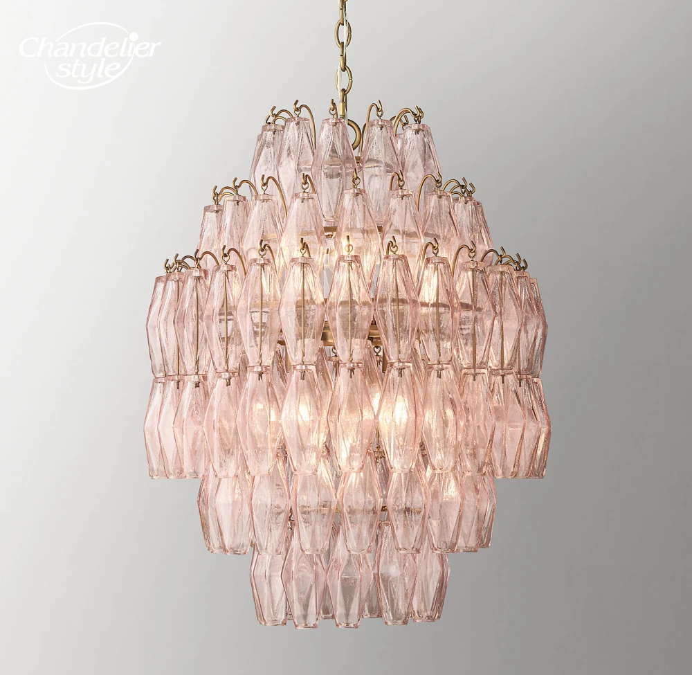 

Modern Glass Chandeliers LED Round Natalia Pendant Lights Fixture Bedroom Dining Room Living Room Hanging Lamps Decoration