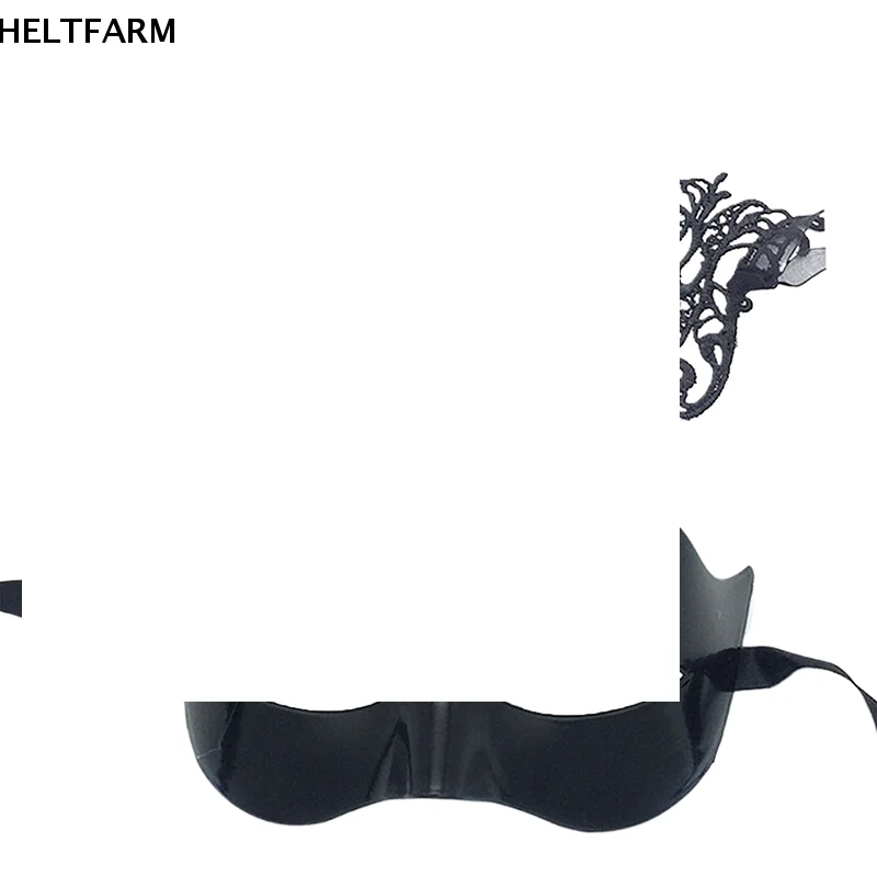 

2pcs Elegant Black Lace Masquerade Mask Set For Couples Perfect For Venetian Party Mardi Gras And Halloween Celebrations