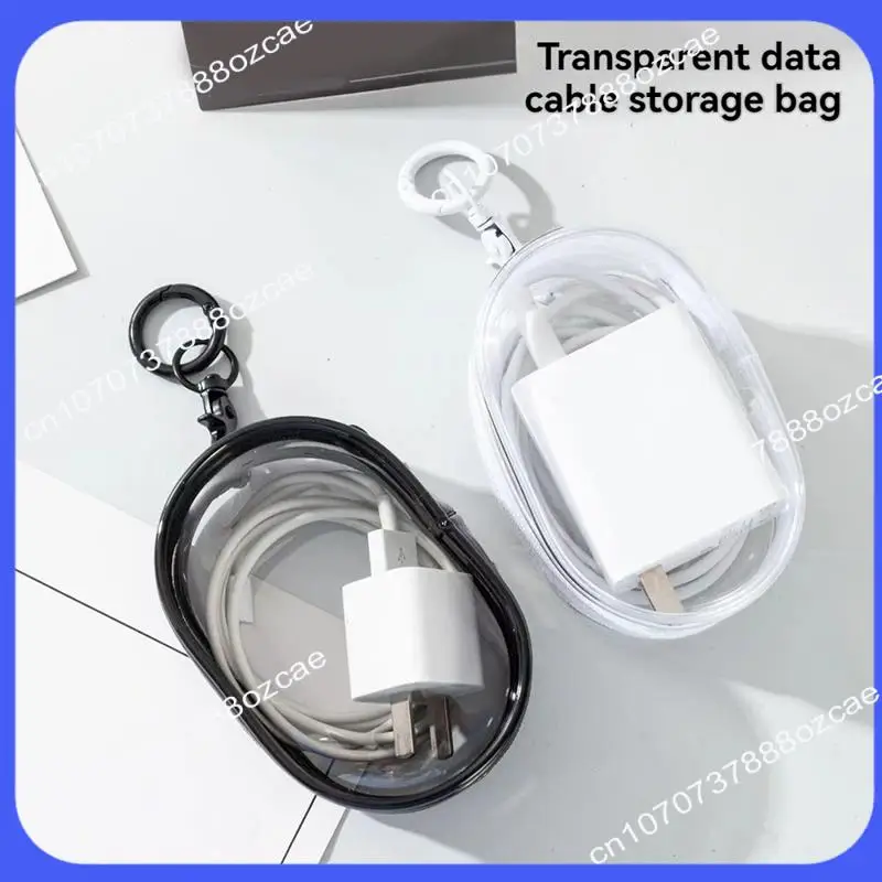 A26P Travel Storage Case Transparent Storage Box Single Zipper Closure Dustproof Collectibles Case  B