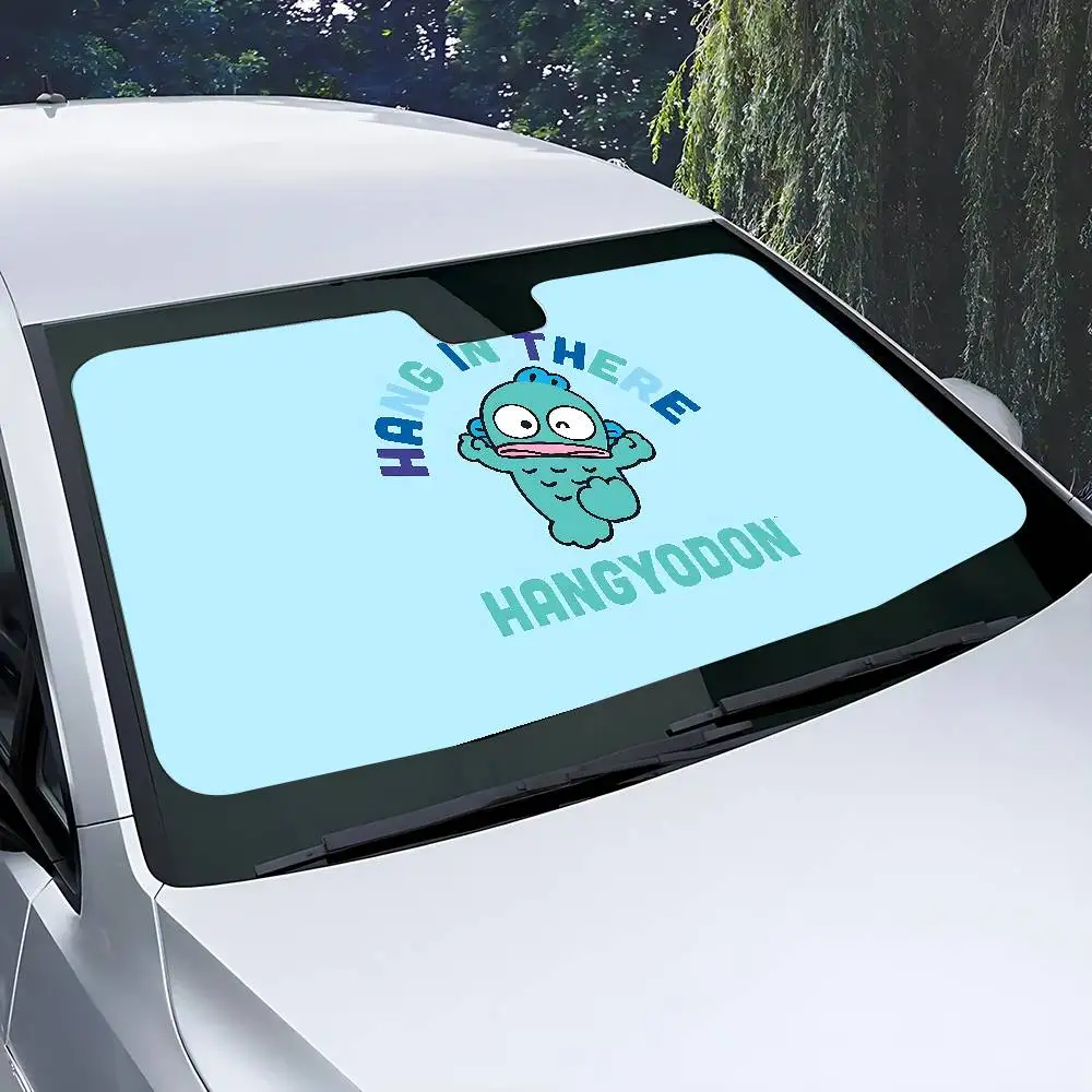 Bonito h-angyodon pára-sol do carro cortinas pára-brisas janela dianteira viseira 70x130cm viseira de sol solar proteger xadrez presente novidade carro