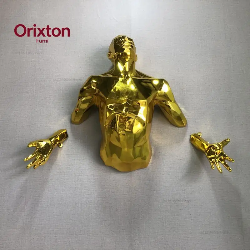 Electroplating creative wall decoration wall hanging sculpture art bar club wall hanging