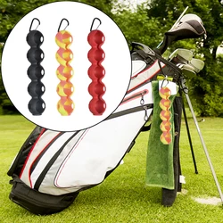 Soporte para bolas de Golf, bolsa de silicona para 5 bolas, funda portátil para bolas de Golf, bolsa de transporte con gancho, accesorios de Golf