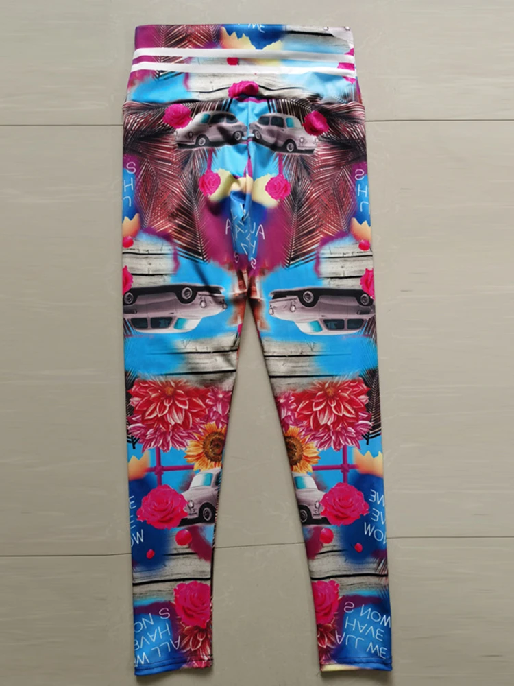 Pantalones de Yoga de cintura alta para mujer, Leggings de LICRA con estampado Digital 3D, ropa de gimnasio para Fitness, mallas de entrenamiento suaves