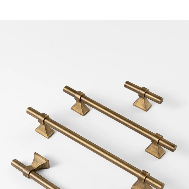 Antique brass drawer handle and T knob — supplier illustration 17