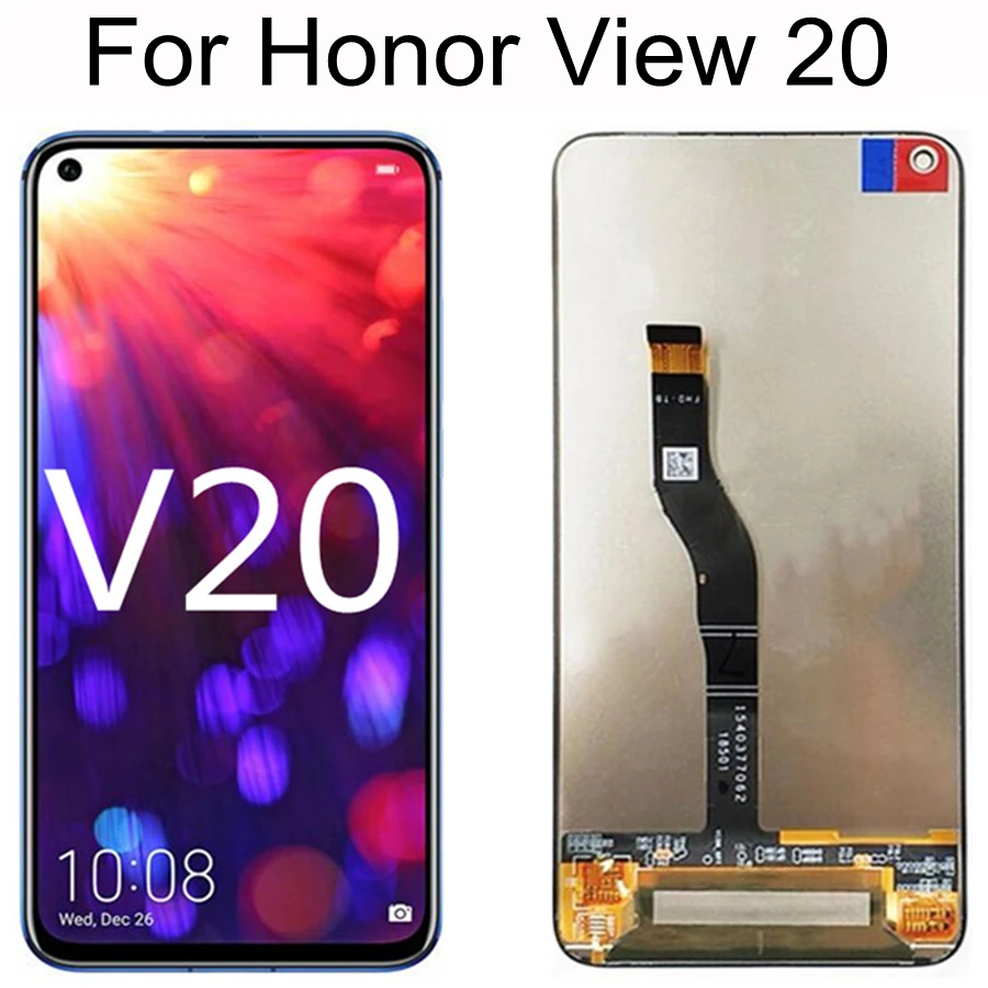 6.4 inch For Huawei Honor View 20 LCD Display with Touch Screen Digitizer Assembly Repair Parts for Honor V20 LCD