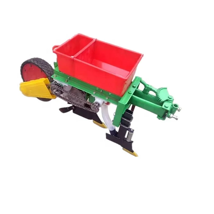 

Applicable to China Farm Tools High Mini Planter Two Rows Precision Corn Seeder Adjustable Row Spacing 0-5cm Seeding Depth for 1