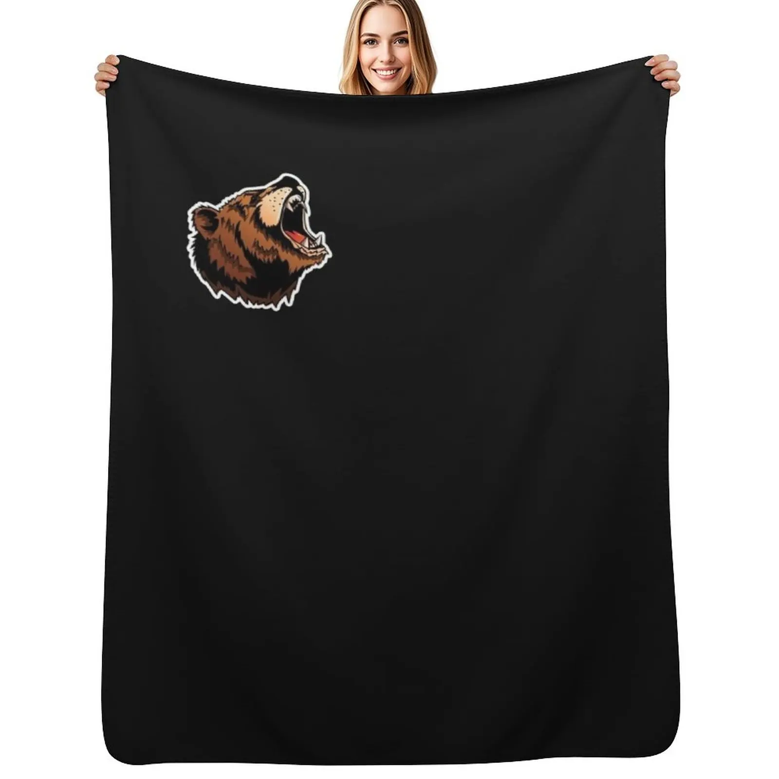 

Roaring Bear Throw Blanket Plush Summer Baby Blankets