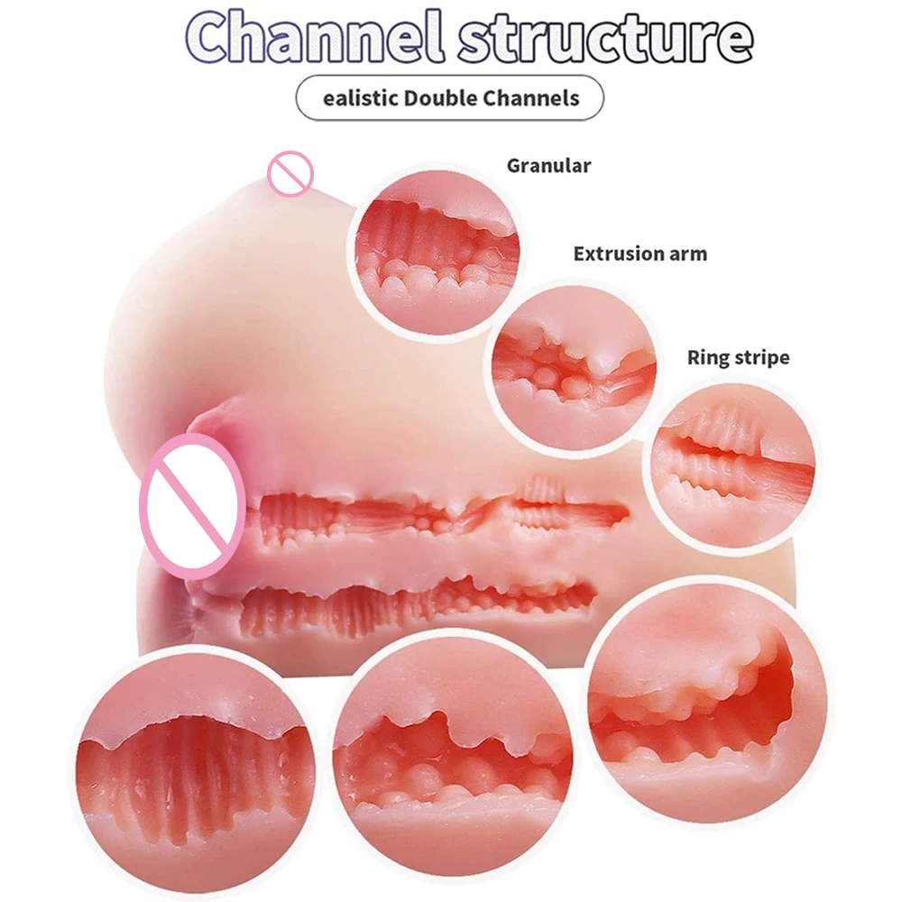 Mastyellar-Vagin réaliste en silicone 3 en 1 pour hommes, chatte anale, jouets sexy à gros seins, fournitures pour adultes, poupées Sex Shop, 18, 7.0