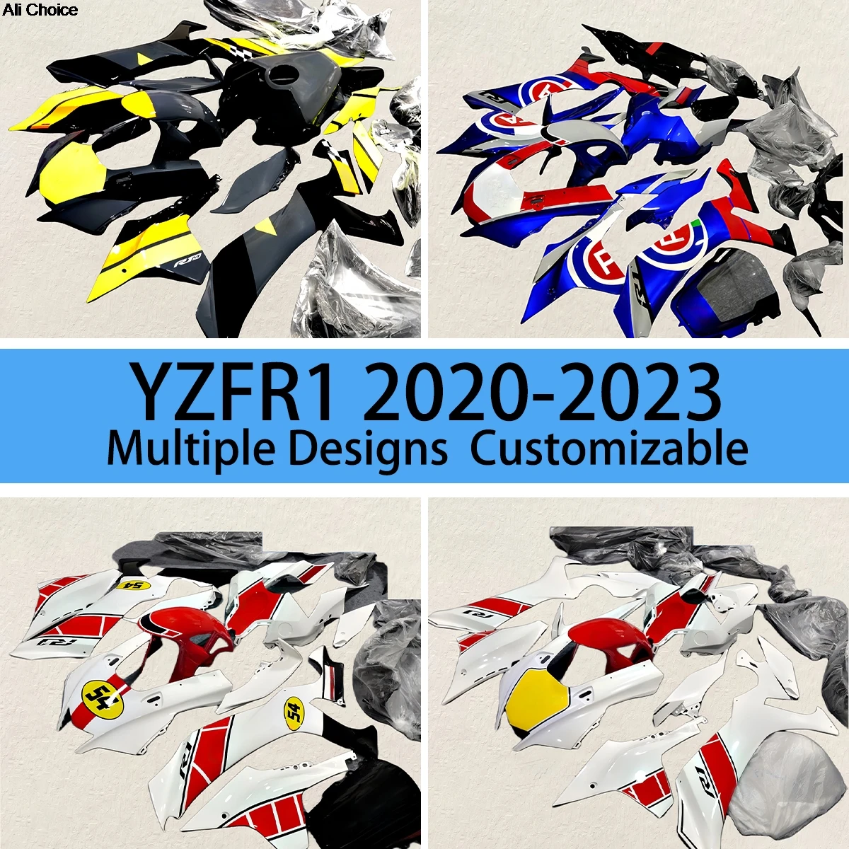 Fit For YAMAHA YZFR1 2020 2021 2022 2023 Fairing Kit YZF R1 20 21 22 23 Free Custom Racing Motorcycle Fairings