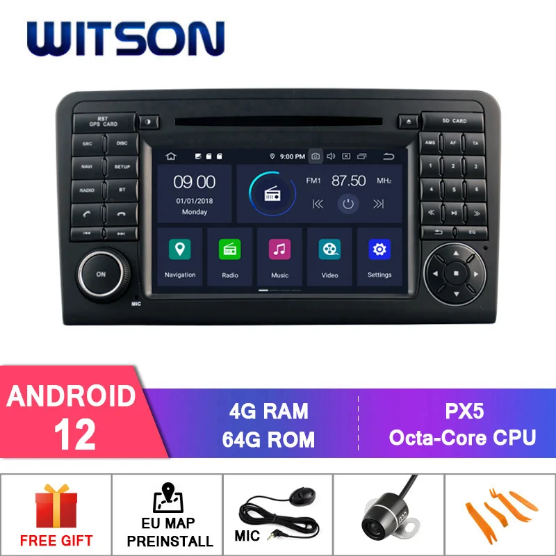 WITSON Android 12 CAR DVD GPS For BENZ GL320 GL420 GL450 GL500 Carplay Multimedia Stereo Auto Audio GPS Navigation